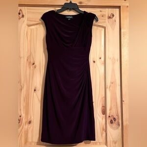 EUC Women's Lauren Ralph Lauren Purple Dress size 2 Beautiful!